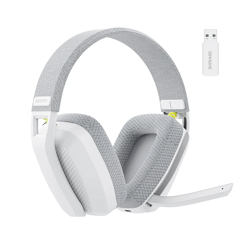 White Color Wireless Gaming Headset With Mic For PS5, PS4, PC & Mac