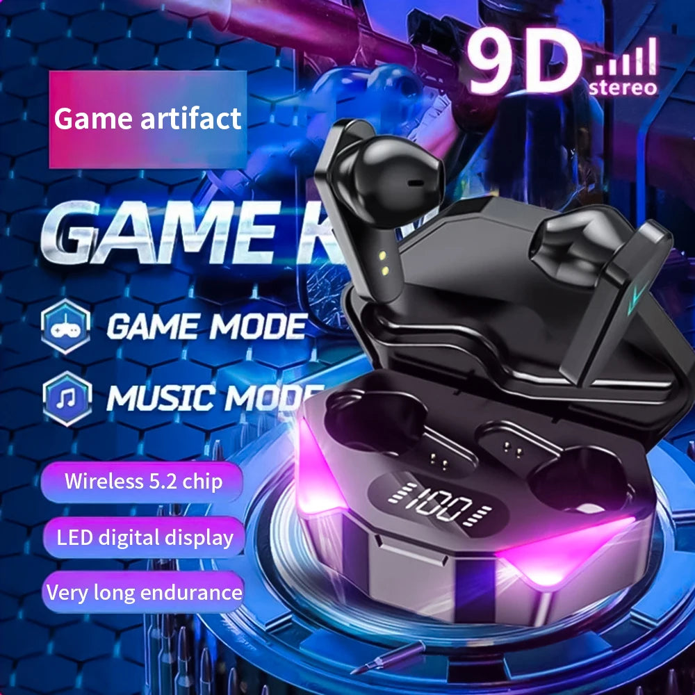 Wireless Bluetooth Earbuds With LED Battery Display Case