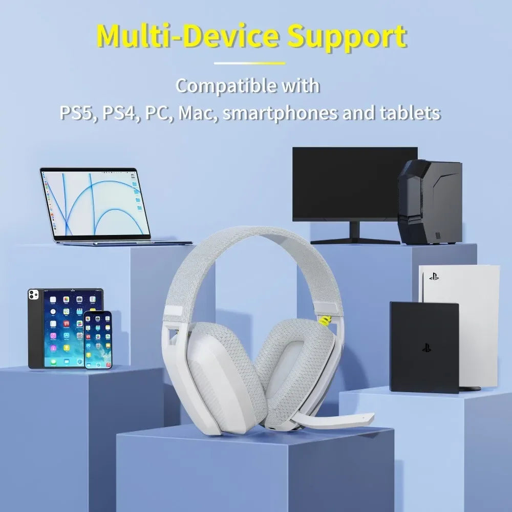 Wireless Gaming Headset With Mic – 2.4GHz & Bluetooth Dual Mode